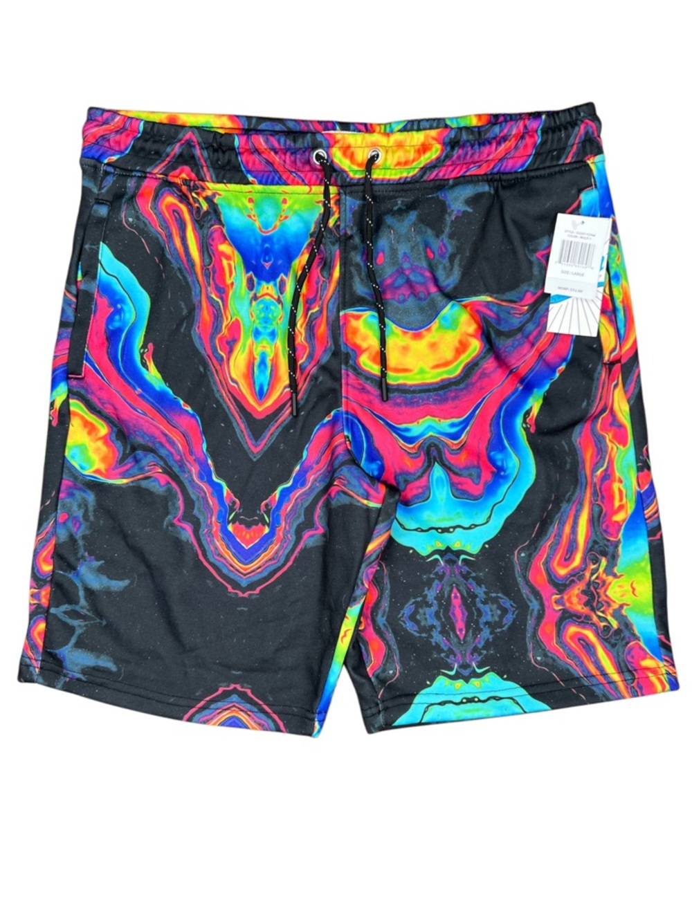 Fresh Prints Bel Air Drill Psychedelic Abstract Shorts NWT Large